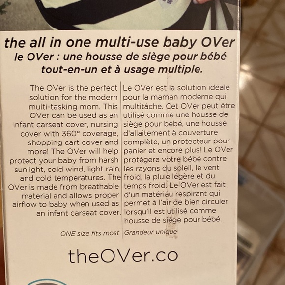 Made in 🇨🇦 NIB Nursing/car seat/shopping cart cover - Picture 4 of 5